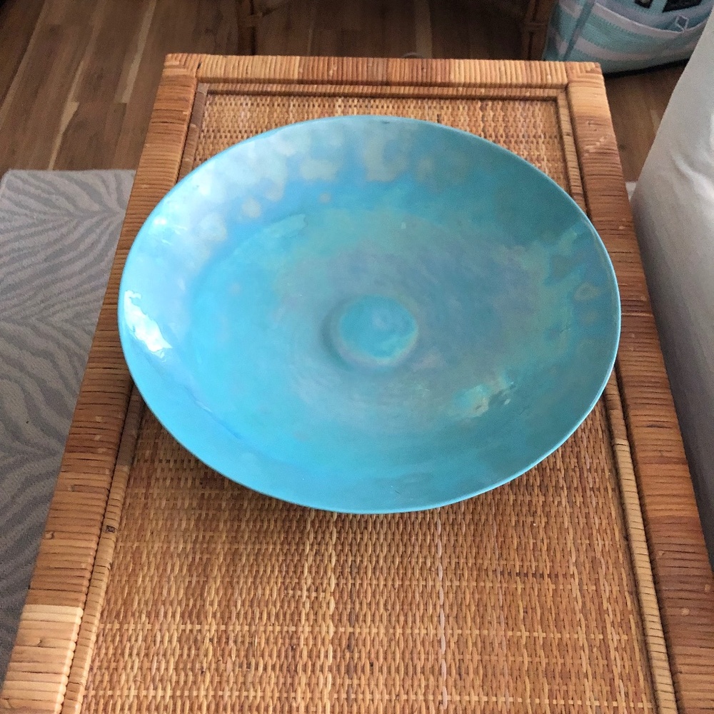 Crate and Barrel Murano Glass Decorative Bowl